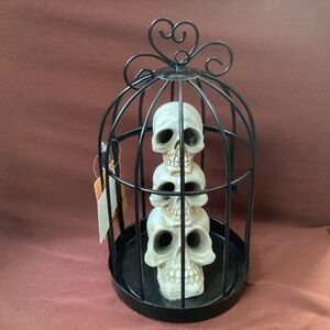 Spooky Village Halloween Lighted Cage Decor New  9”